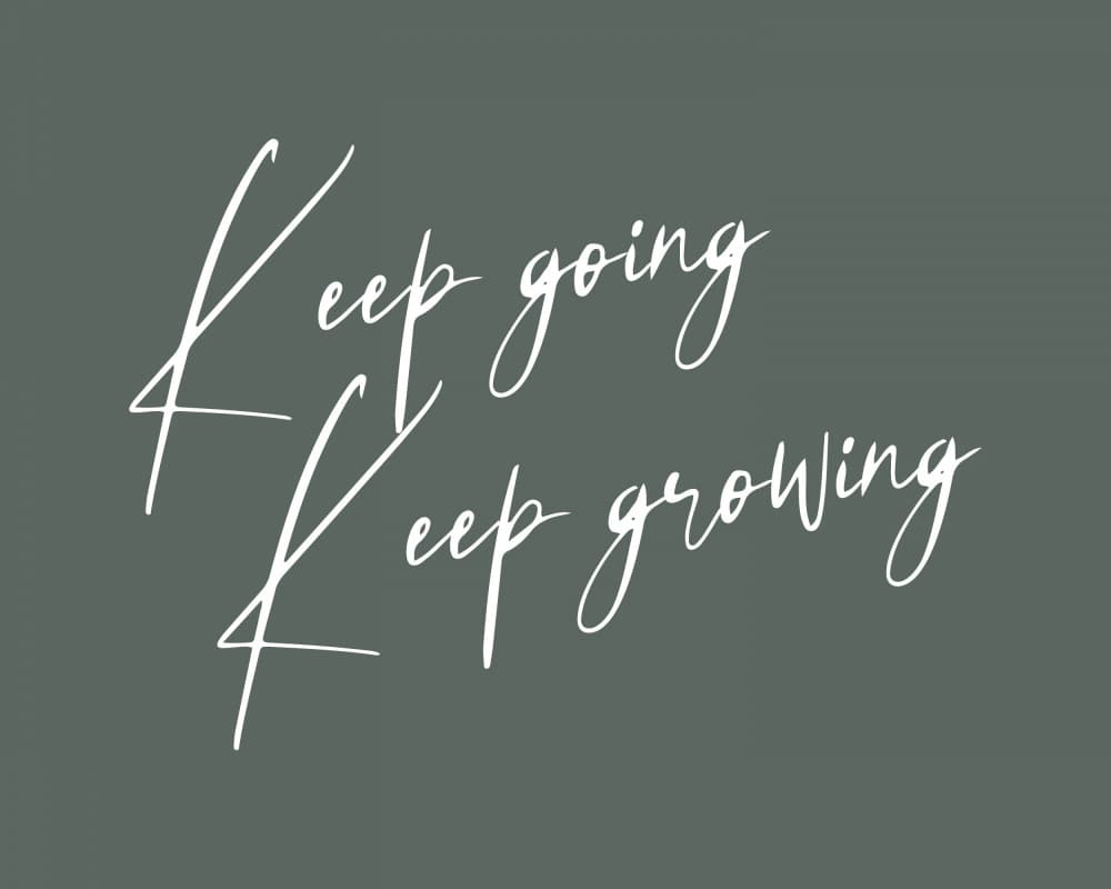 Keep Going Keep Growing by KsanaKalpa — canvas wall art