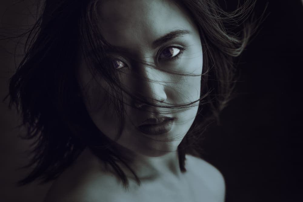 Intense Gaze Portrait by Hardik Pandya — canvas wall art