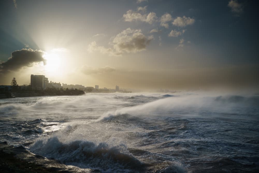 Dramatic Coastal Waves by Etienne Steenkamp — canvas wall art
