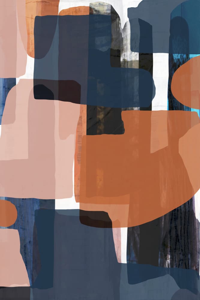 Abstract Color Blocks by cartissi — canvas wall art
