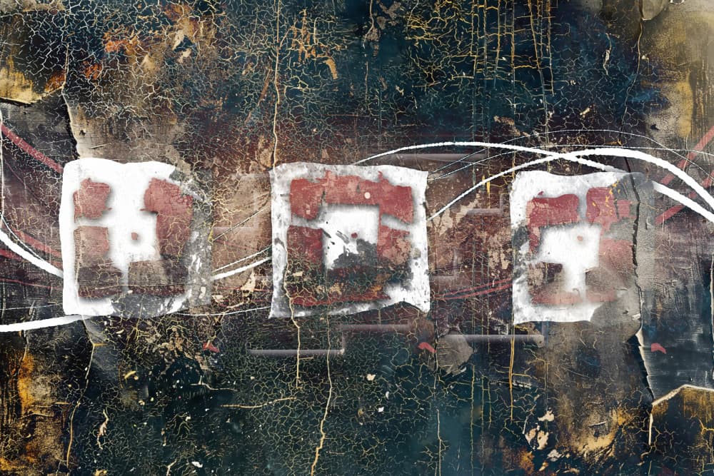 Industrial Abstract Squares by Rafal Kulik — canvas wall art