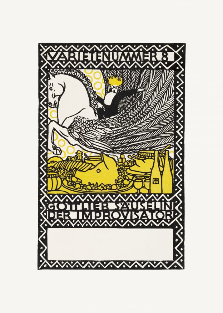 Gottlieb Säuselin the Improviser by Moriz Jung — canvas wall art