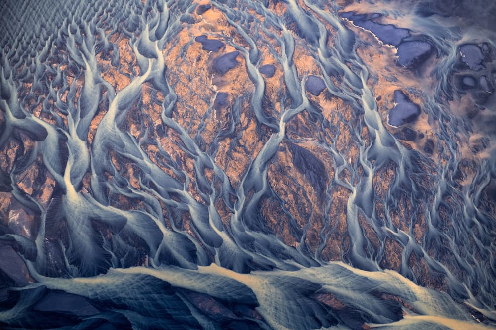 Braided River Patterns by Gerald Macua — canvas wall art