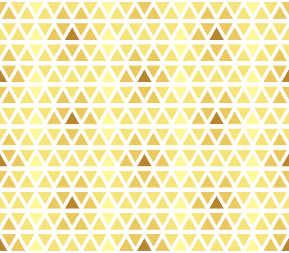 Shimmering Gold Triangles by Marika Barsrsind — canvas wall art