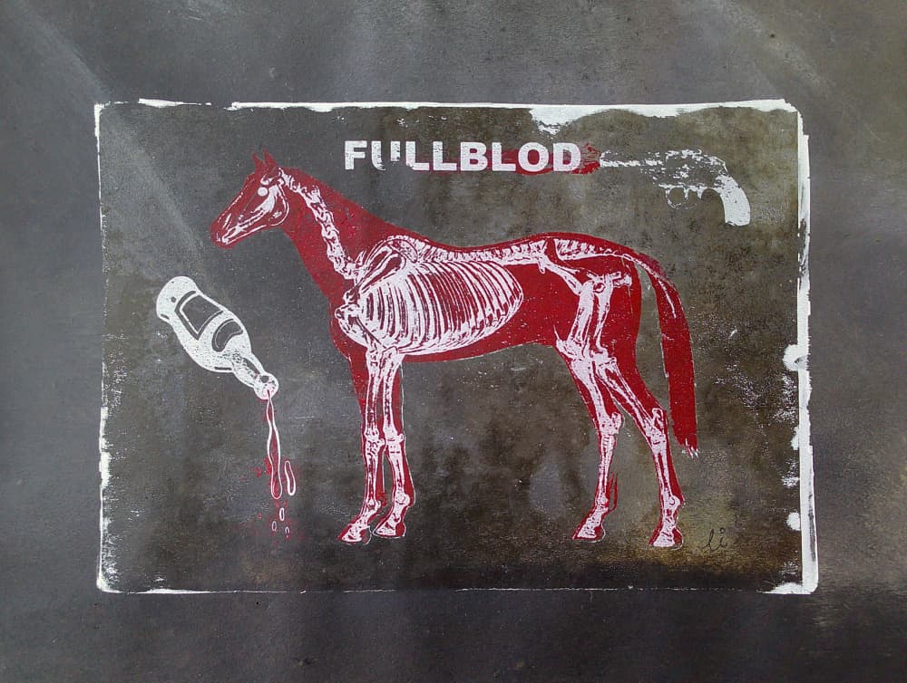 Fullblood Equine Skeleton by Li Gessbo — canvas wall art