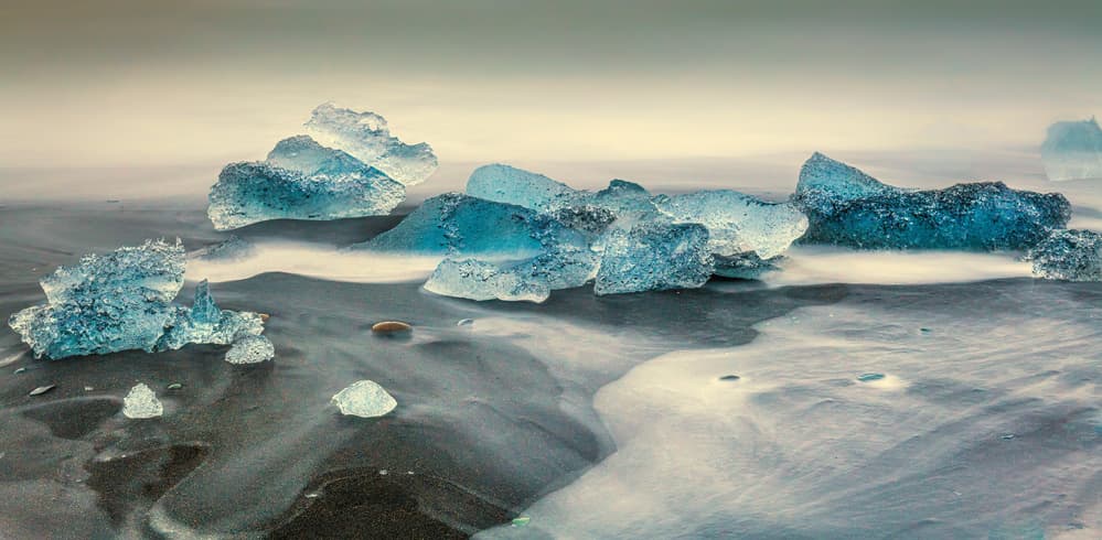 Blue Ice Beach by Jeffrey C. Sink — canvas wall art