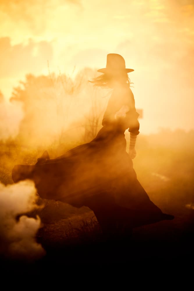 Woman In Golden Dust by Bez Dan — canvas wall art