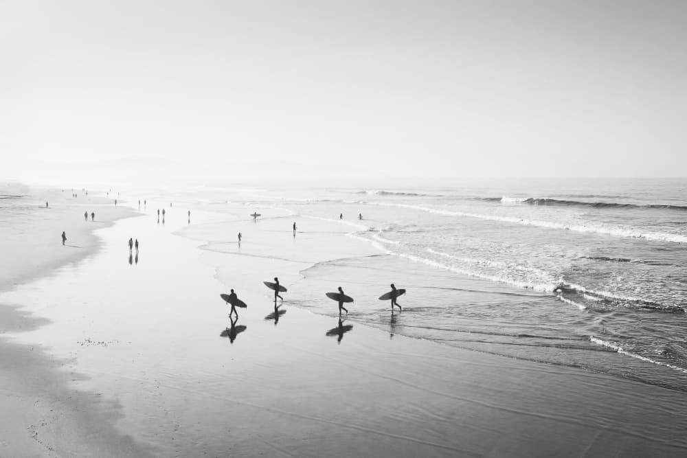 Surfers by Kathrin Pienaar — canvas wall art