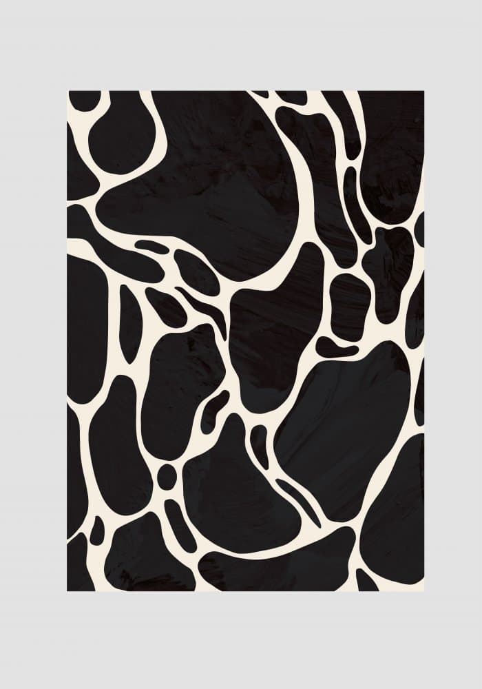 Abstract Fluid Shapes by Pictufy Studio — canvas wall art
