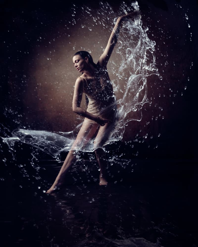 Elegant Water Dance by Ineke Mighorst — canvas wall art