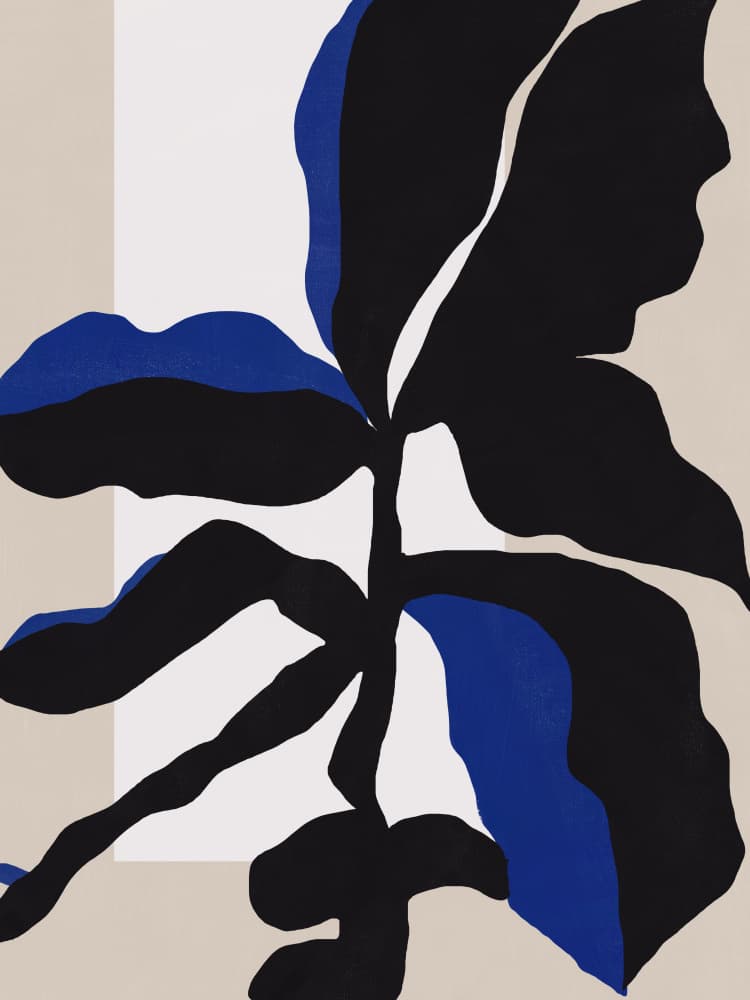 Bold Abstract Botanical by Little Dean — canvas wall art