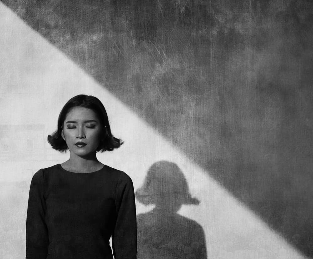 Serene Shadow Woman by Anthony Skip — canvas wall art