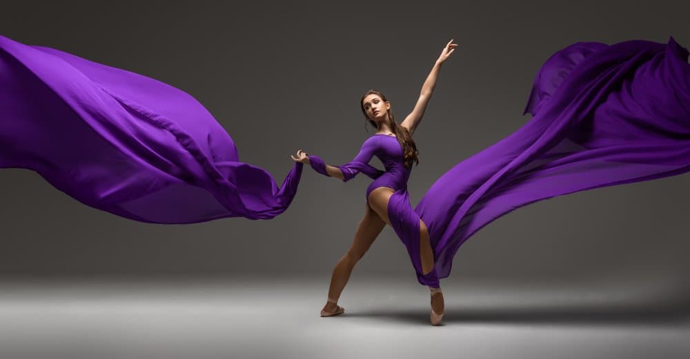 Flowing Purple Dance by Marnovin — canvas wall art