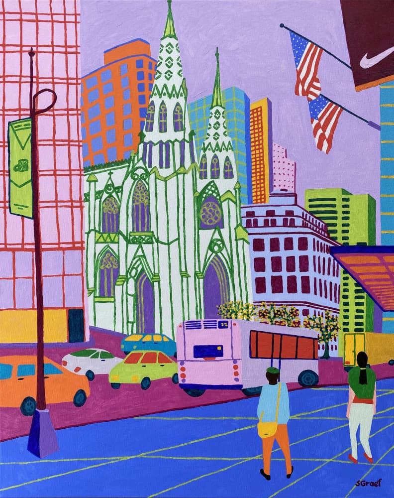 St Patrick's Cathedral by Sue Graef — canvas wall art
