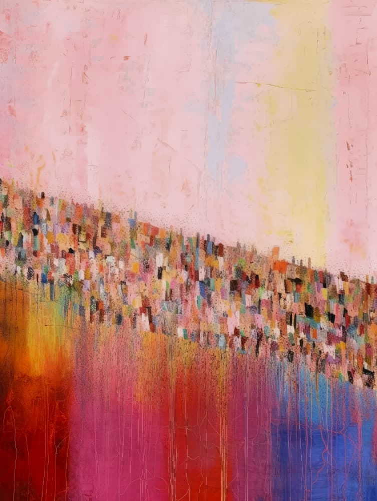 Colorful Cascade by Treechild — canvas wall art