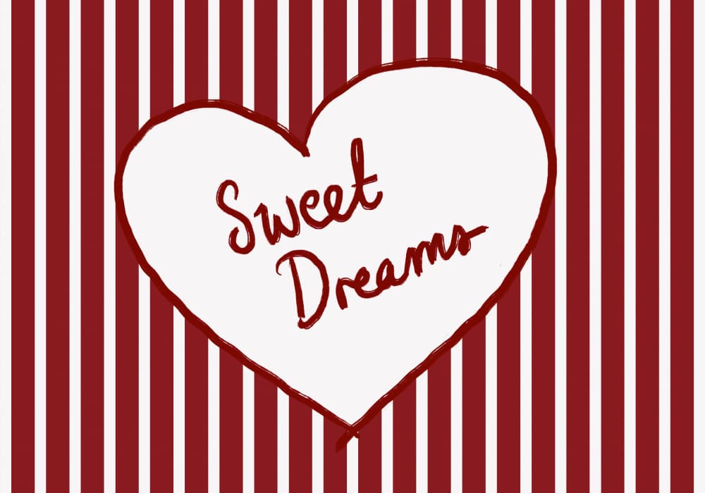 Sweet Dreams Heart by Athene Fritsch — canvas wall art