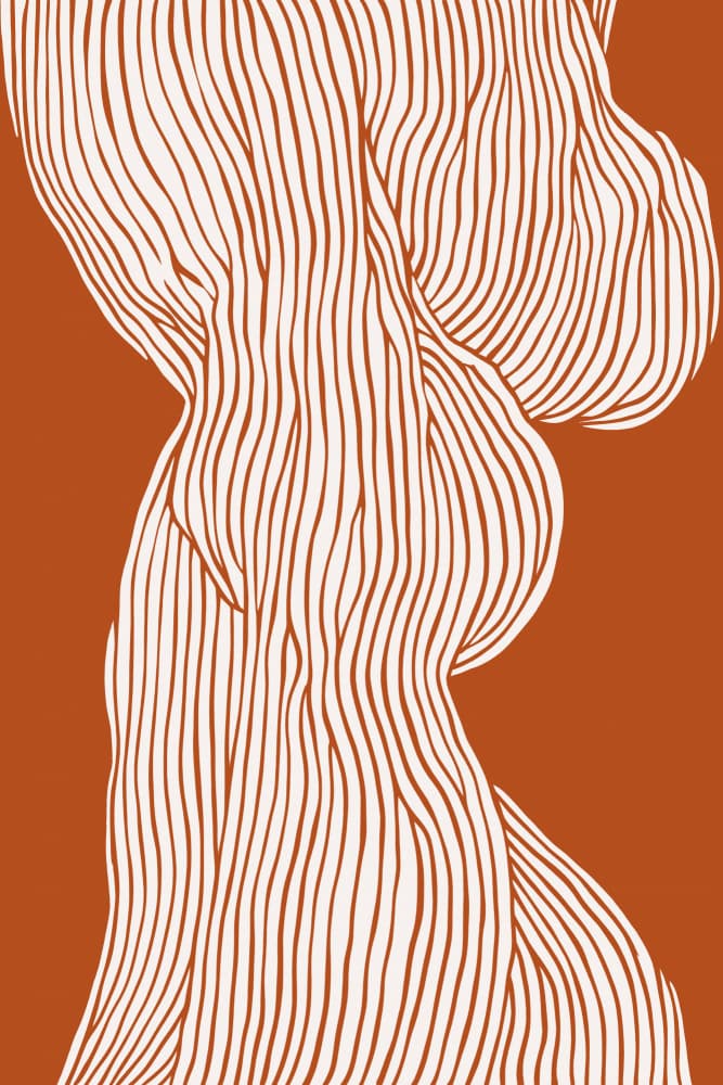Curved Line Dance by Treechild — canvas wall art