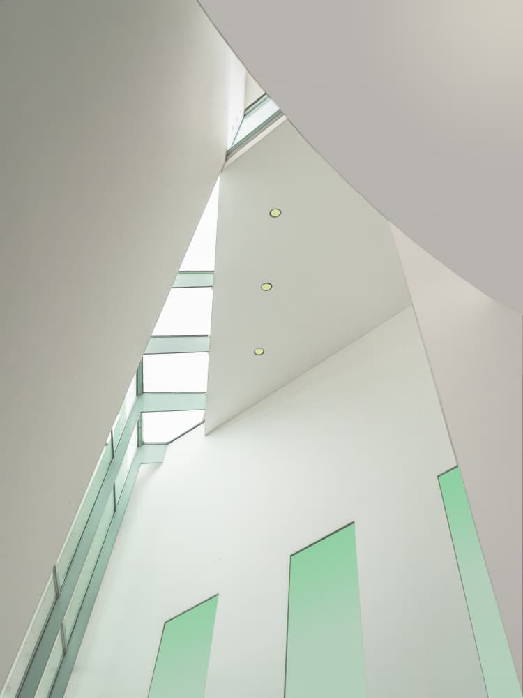 Modern Geometric Interior by Luc Vangindertael (laGrange) — canvas wall art
