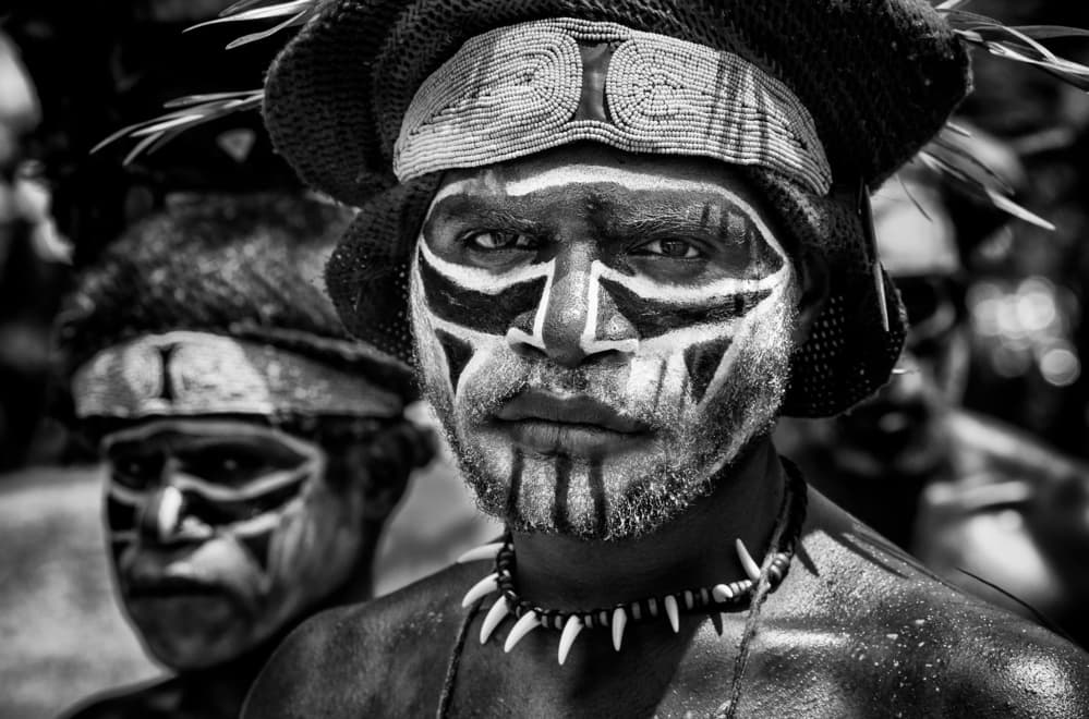 Solemn Tribal Gaze by Joxe Inazio Kuesta Garmendia — canvas wall art