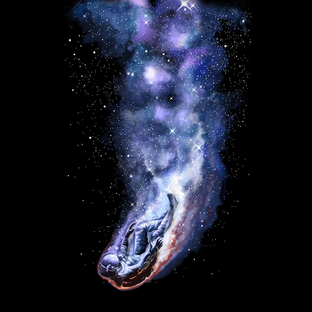 Falling Through Space by Alirıza ÇAKIR — canvas wall art