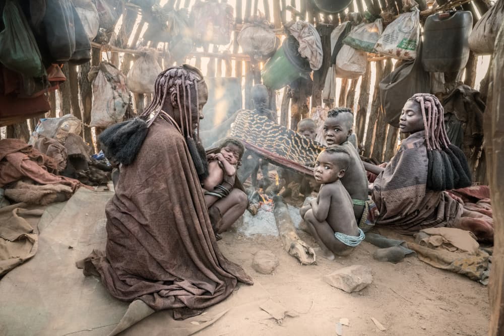 Warm Himba Home by Trevor Cole — canvas wall art