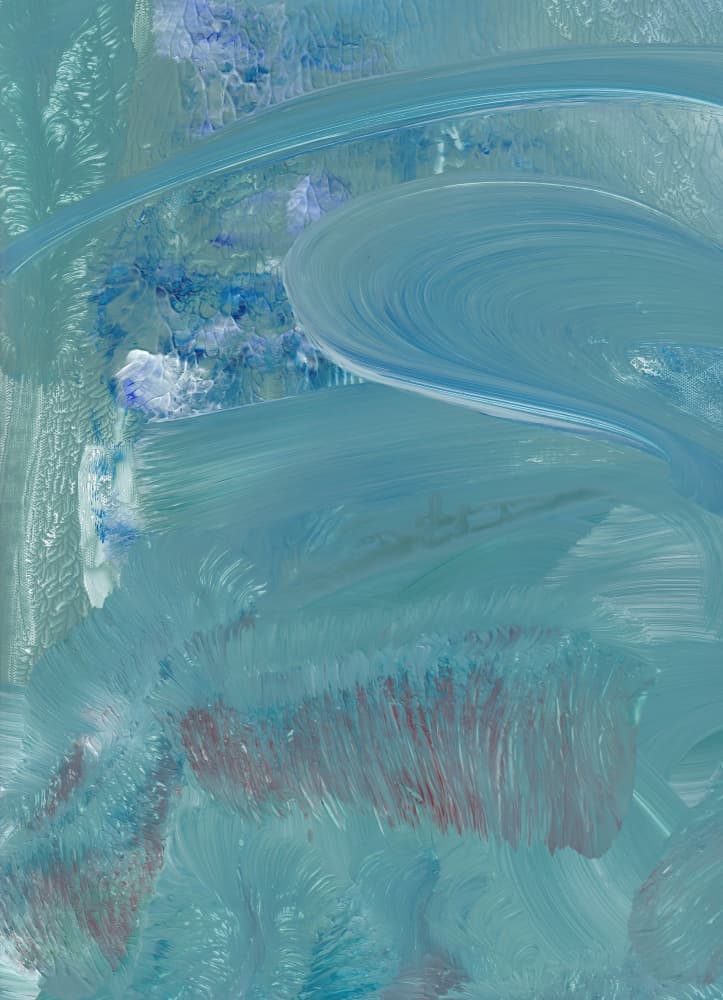 Fluid Blue Abstract by Maira Ribena — canvas wall art
