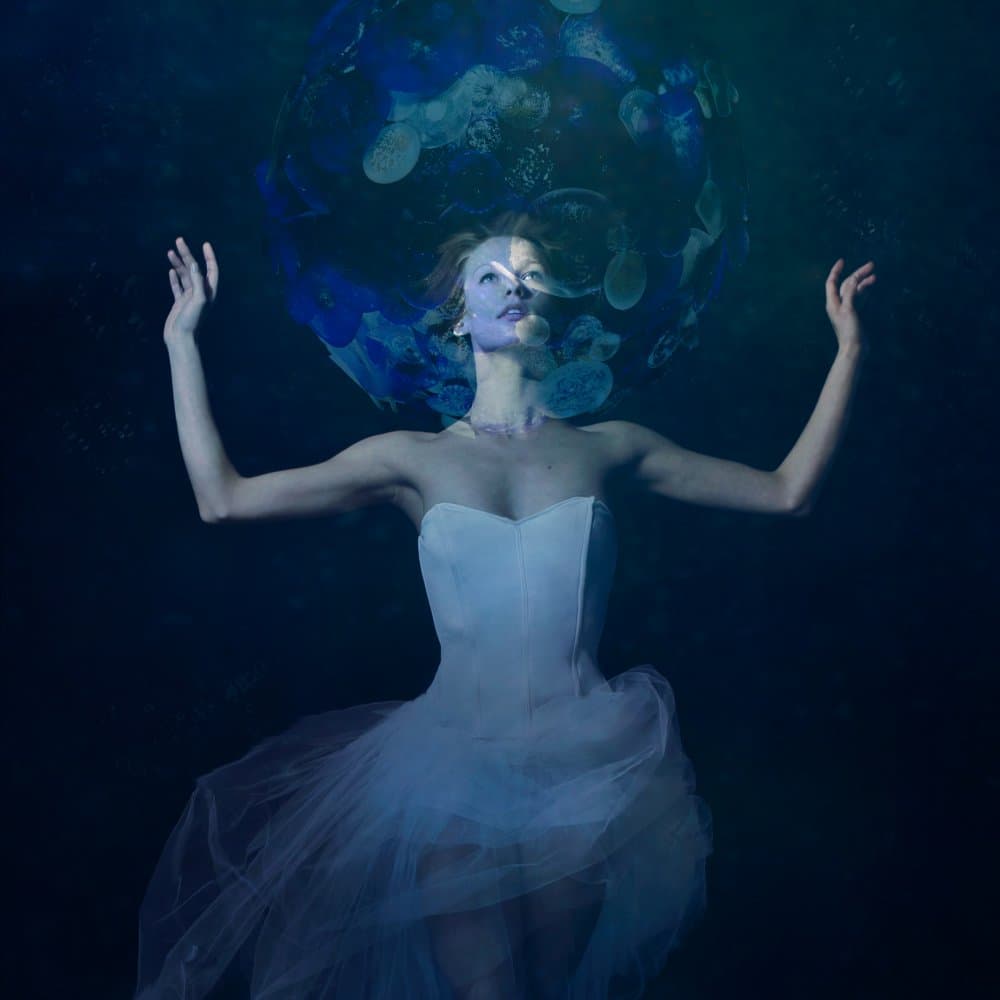 Ethereal Underwater Dancer by miriana — canvas wall art