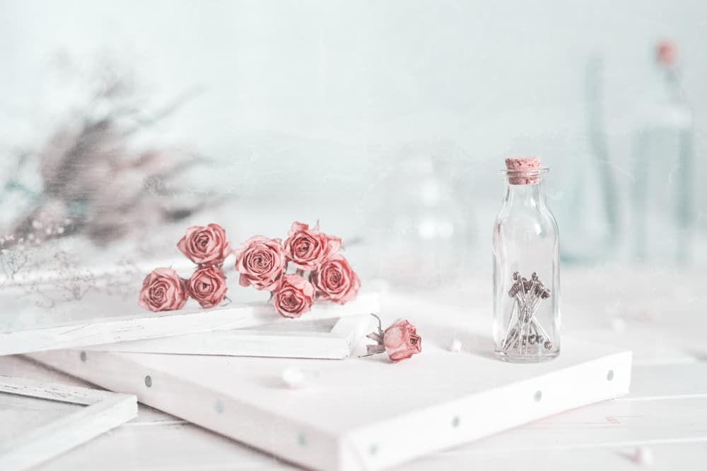 Delicate Pink Roses by Takiko Hirai — canvas wall art