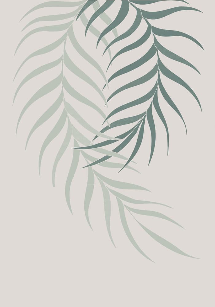 Subtle Palm Leaves by Pictufy Studio II — canvas wall art