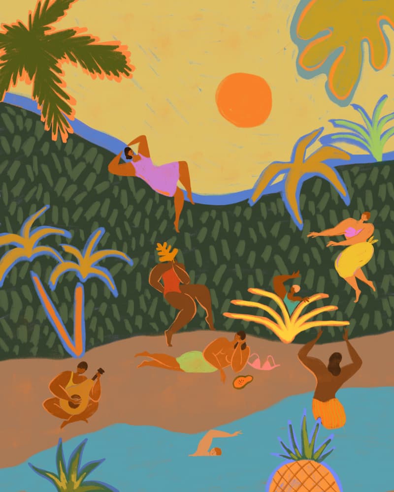 Summer Paradise by Arty Guava — canvas wall art