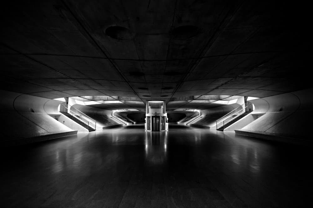 Modern Concrete Interior by Ezequiel59 — canvas wall art