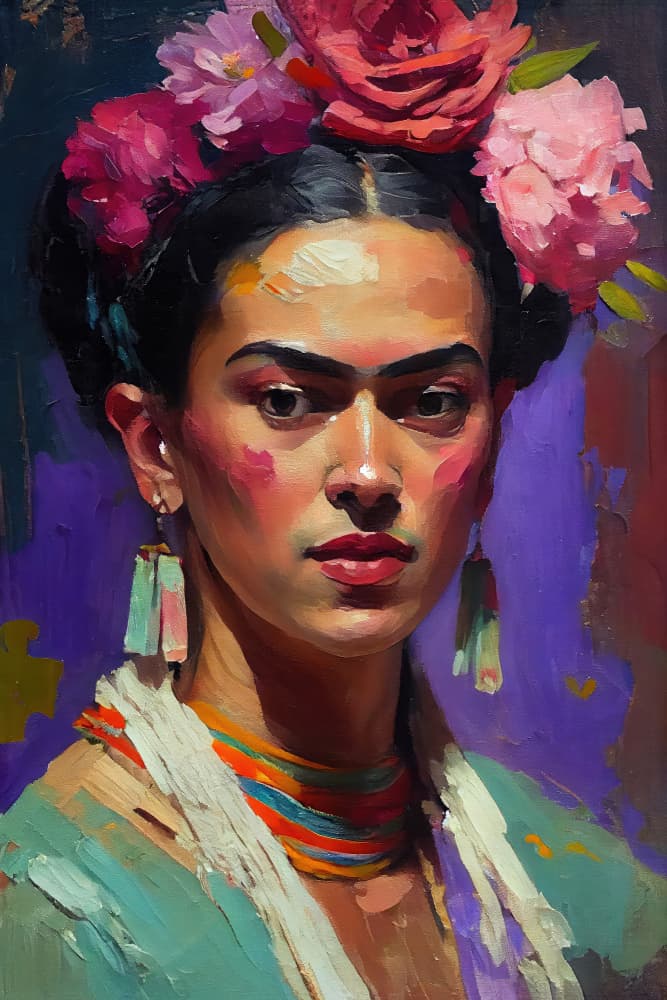 Vibrant Elegance by Treechild — canvas wall art
