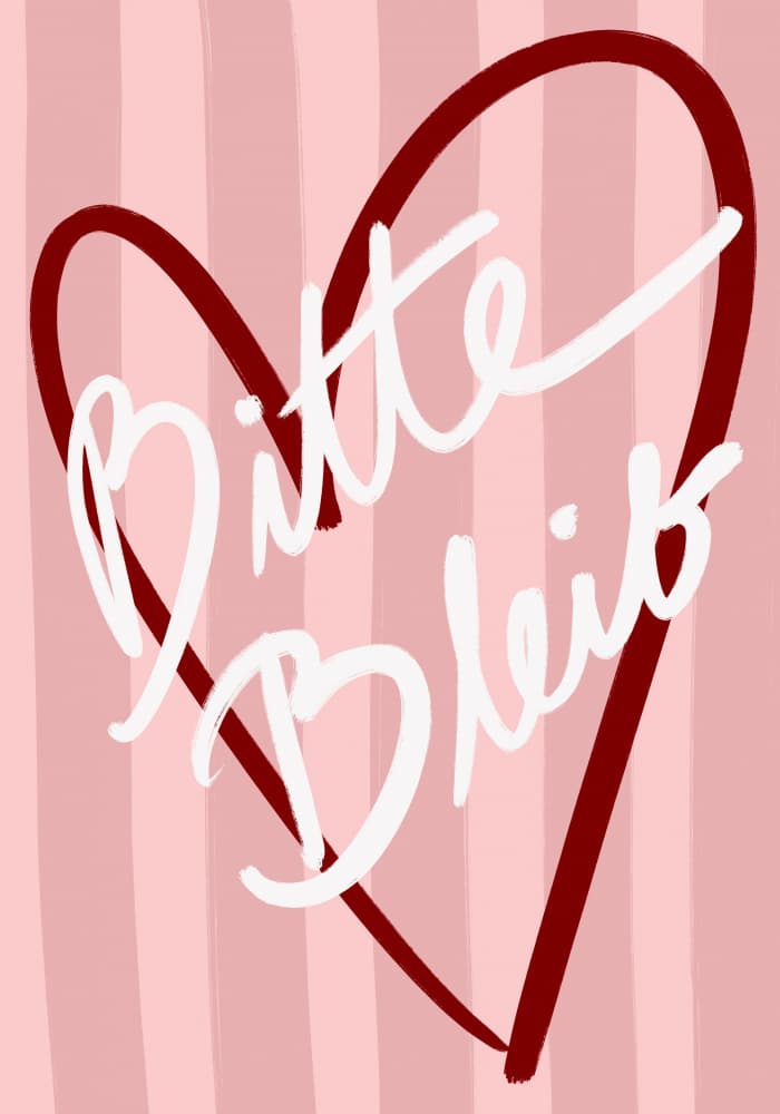 Bitte Bleib by Athene Fritsch — canvas wall art