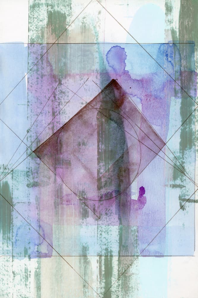 Abstract Layered Geometry by cartissi — canvas wall art
