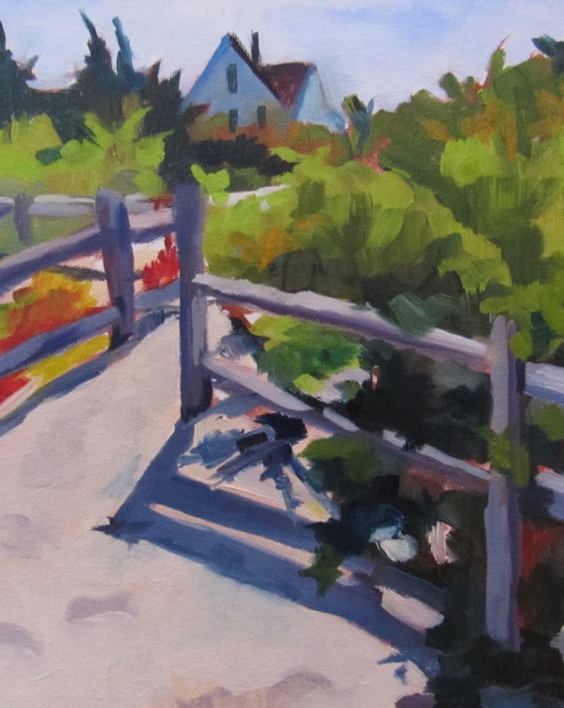 Summer Path to House by Maxine Shore — canvas wall art