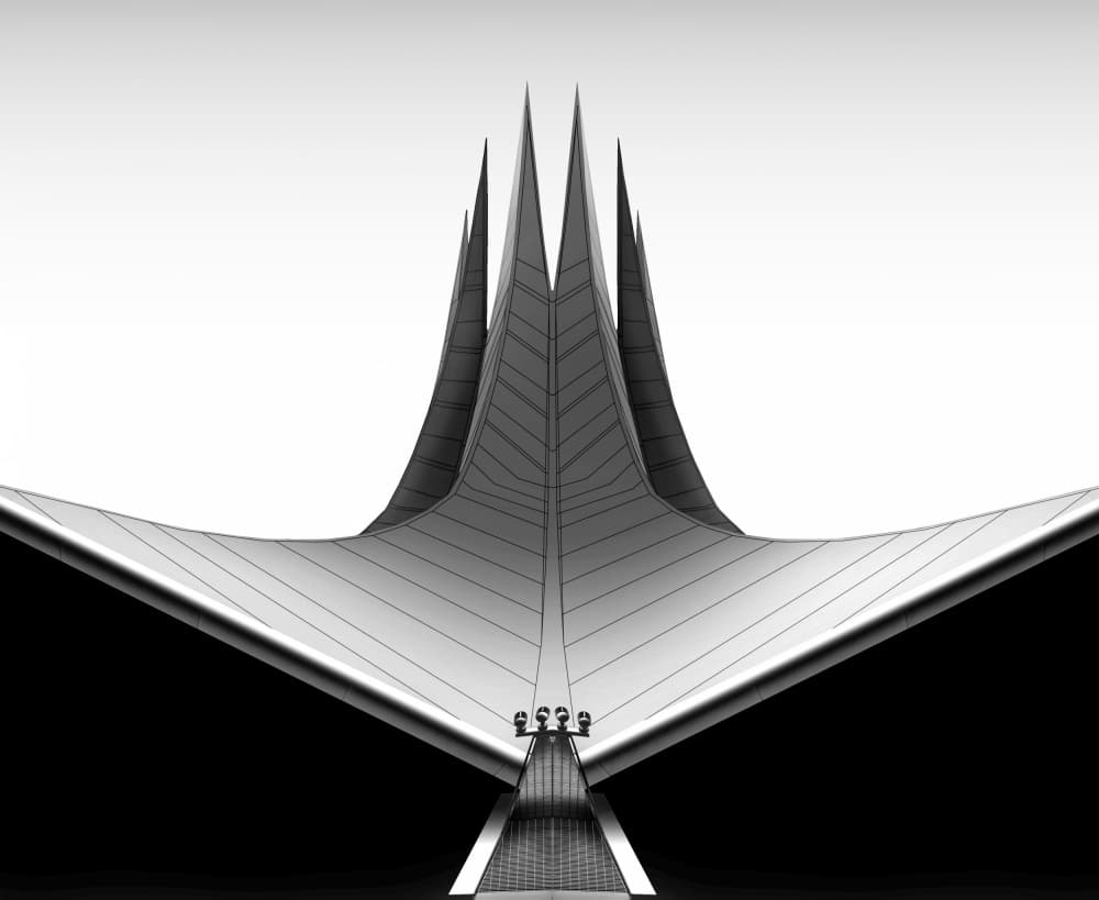Modern Cathedral Spires by jordiegeatorrent — canvas wall art