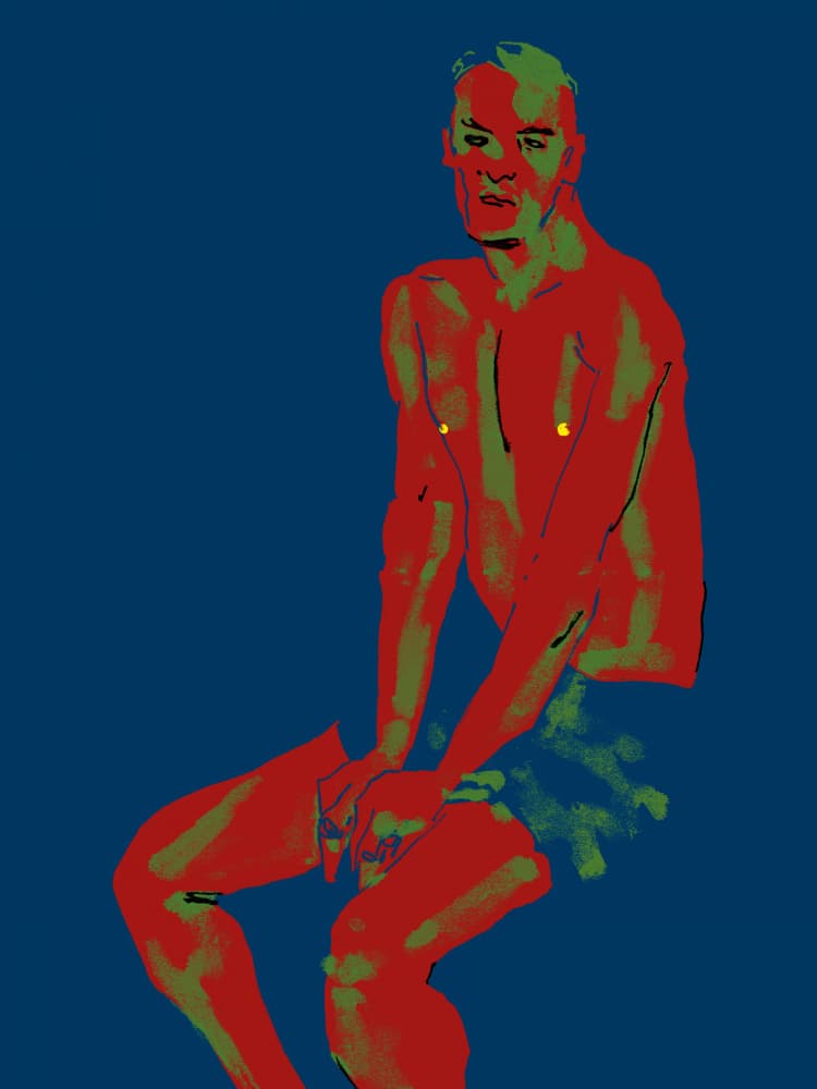Pop Art Male Figure by Francesco Gulina — canvas wall art