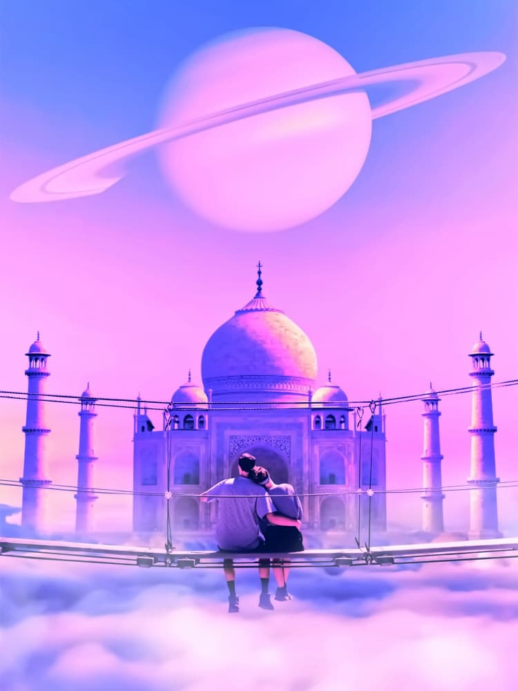 Romantic Taj Mahal Dream by Ritvik takkar — canvas wall art