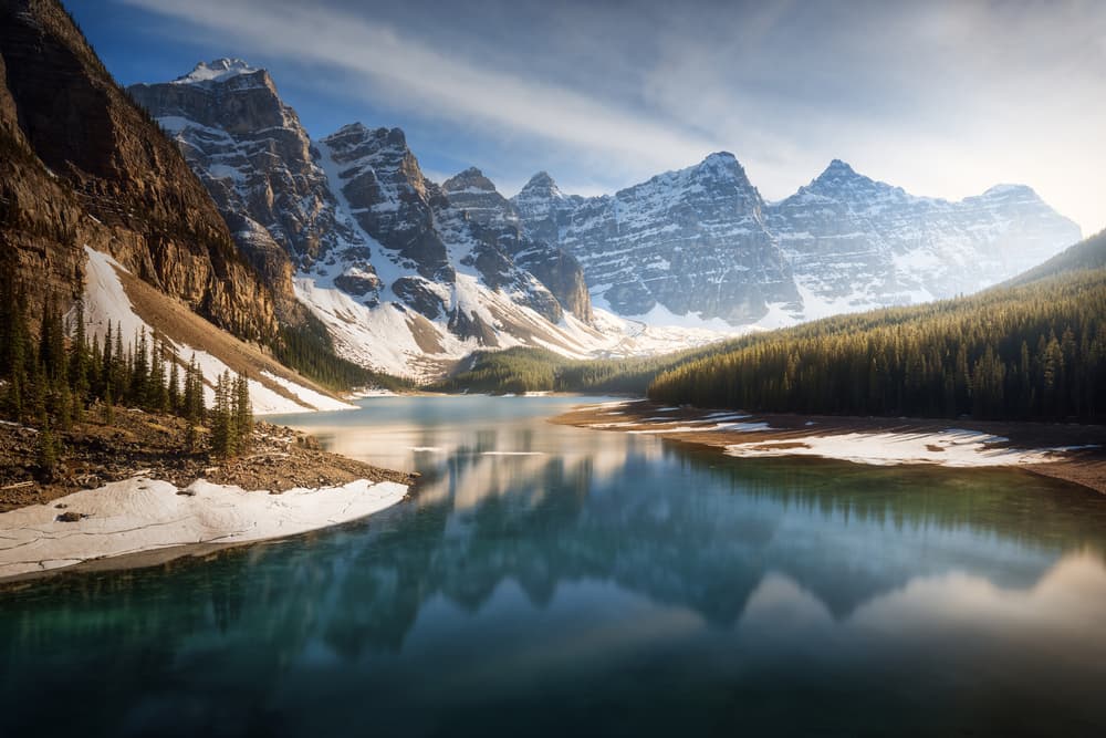 Majestic Mountain Lake by Juan Pablo de Miguel — canvas wall art