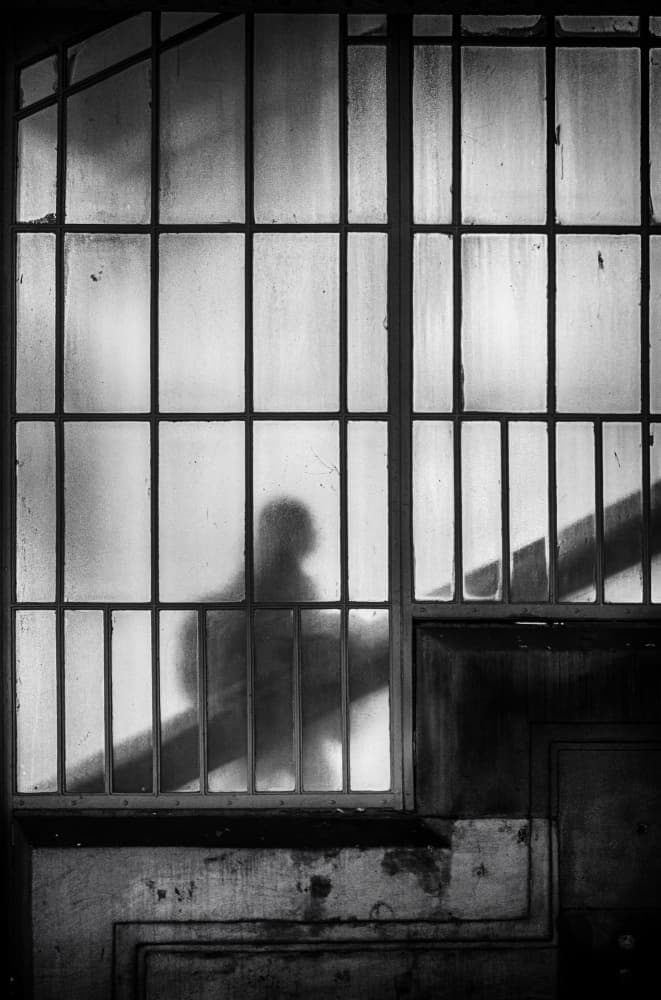 Mysterious Window Silhouette by Anna Niemiec — canvas wall art