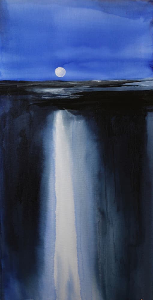 Midnight Blue Glow by RodMacIver — canvas wall art