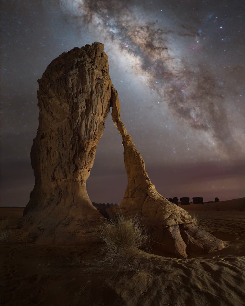 Milky Way Desert Arch by Vikas Chander — canvas wall art