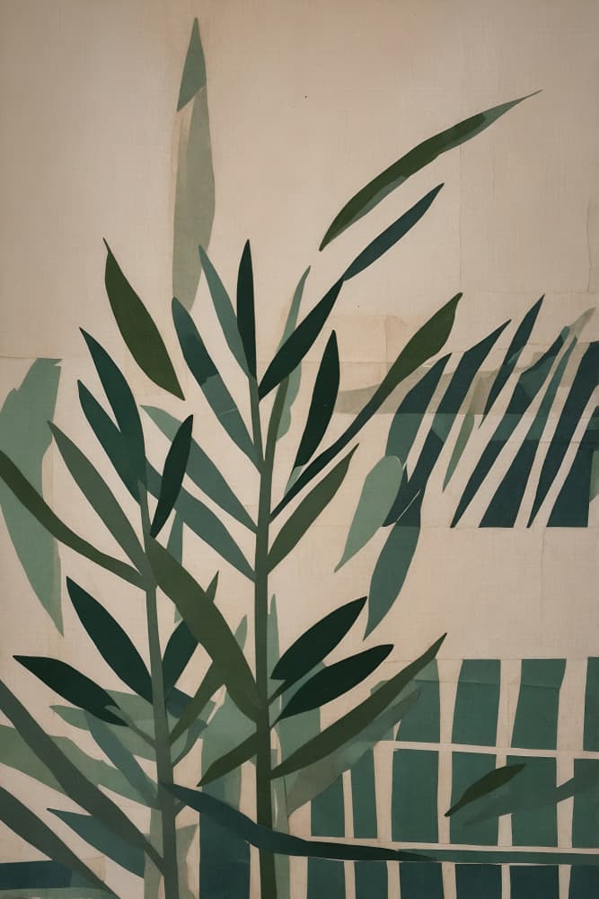 Verdant Silhouettes by THE MIUUS STUDIO — canvas wall art