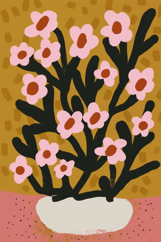 Blooming Simplicity by Treechild — canvas wall art
