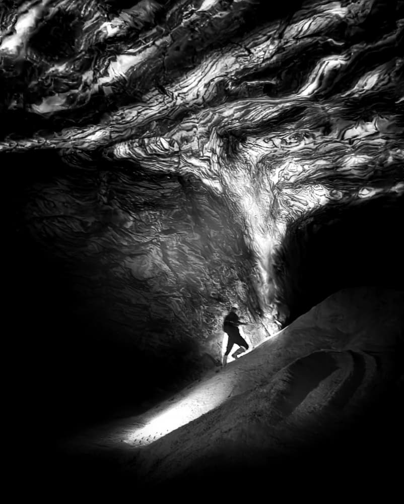 Deep Cave Exploration by Aurelian — canvas wall art