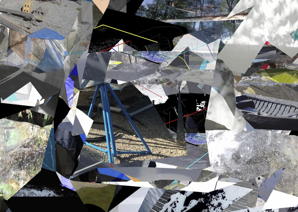 Geometric Urban Collage by Stefan Fransson — canvas wall art