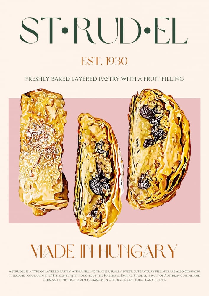 Sweet Hungarian Strudel by Nazma Khokhar — canvas wall art