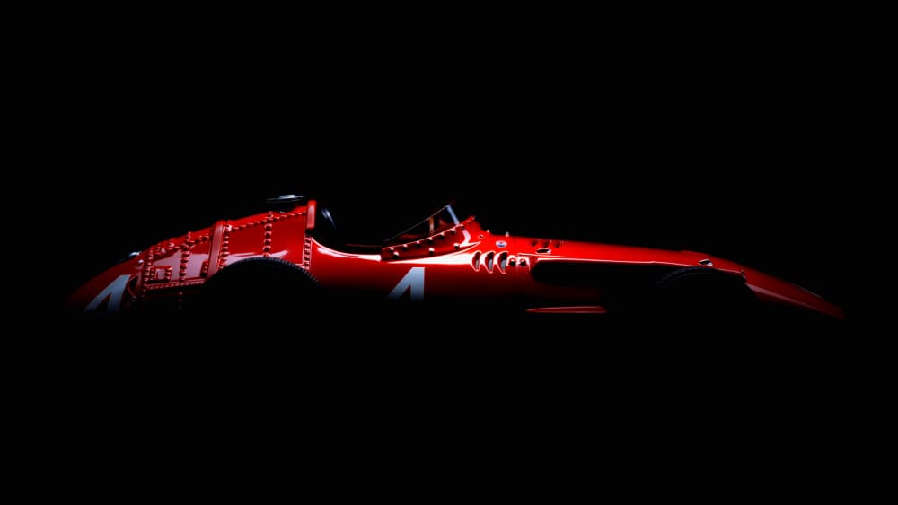 Vintage Red Race Car by Rico Cavallo — canvas wall art