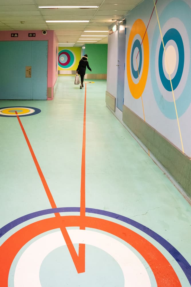 Colorful Corridor Journey by Andy Bauer — canvas wall art
