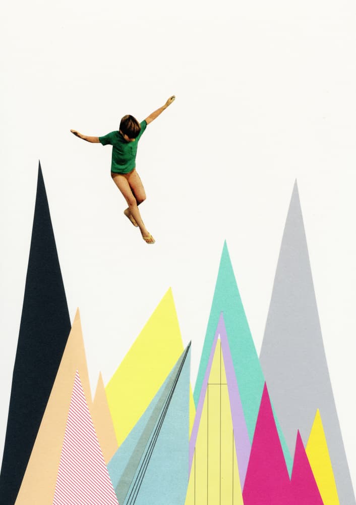 Flying Over Colorful Peaks by Cassia Beck — canvas wall art